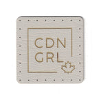 CDN GRL - 1.75 Inch Square Faux Leather Patch