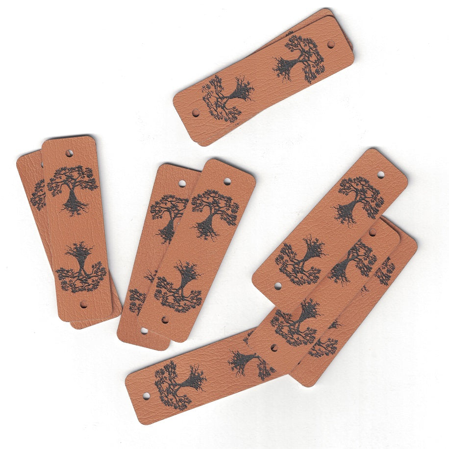 0.75 x 2.5 Inch - Custom Tags - Fold Over - Rivet Style