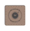 but first coffee - 1.75 Inch Square Faux Leather Patch