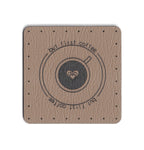 but first coffee - 1.75 Inch Square Faux Leather Patch