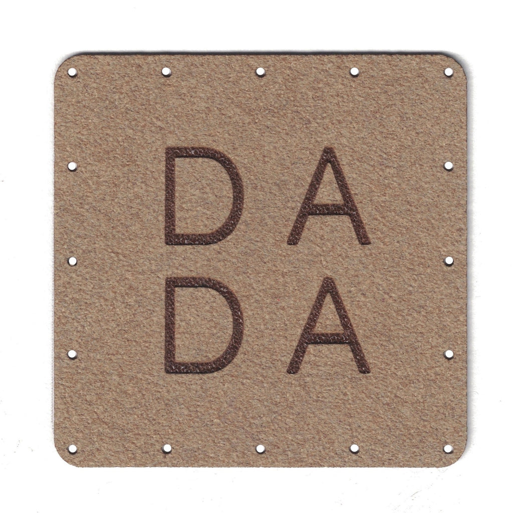 DADA - 2 Inch Faux Suede Patch