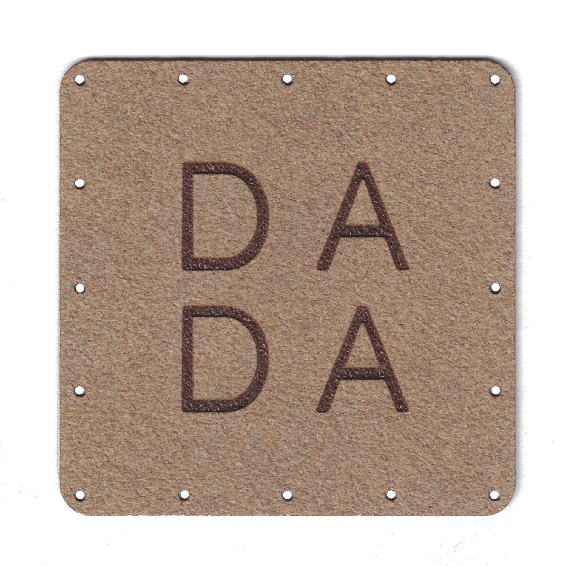 DADA - 2 Inch Faux Suede Patch