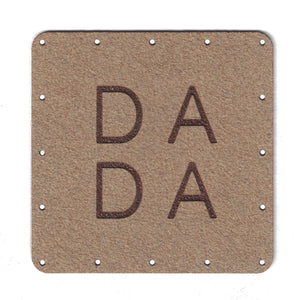 DADA - 2 Inch Faux Suede Patch