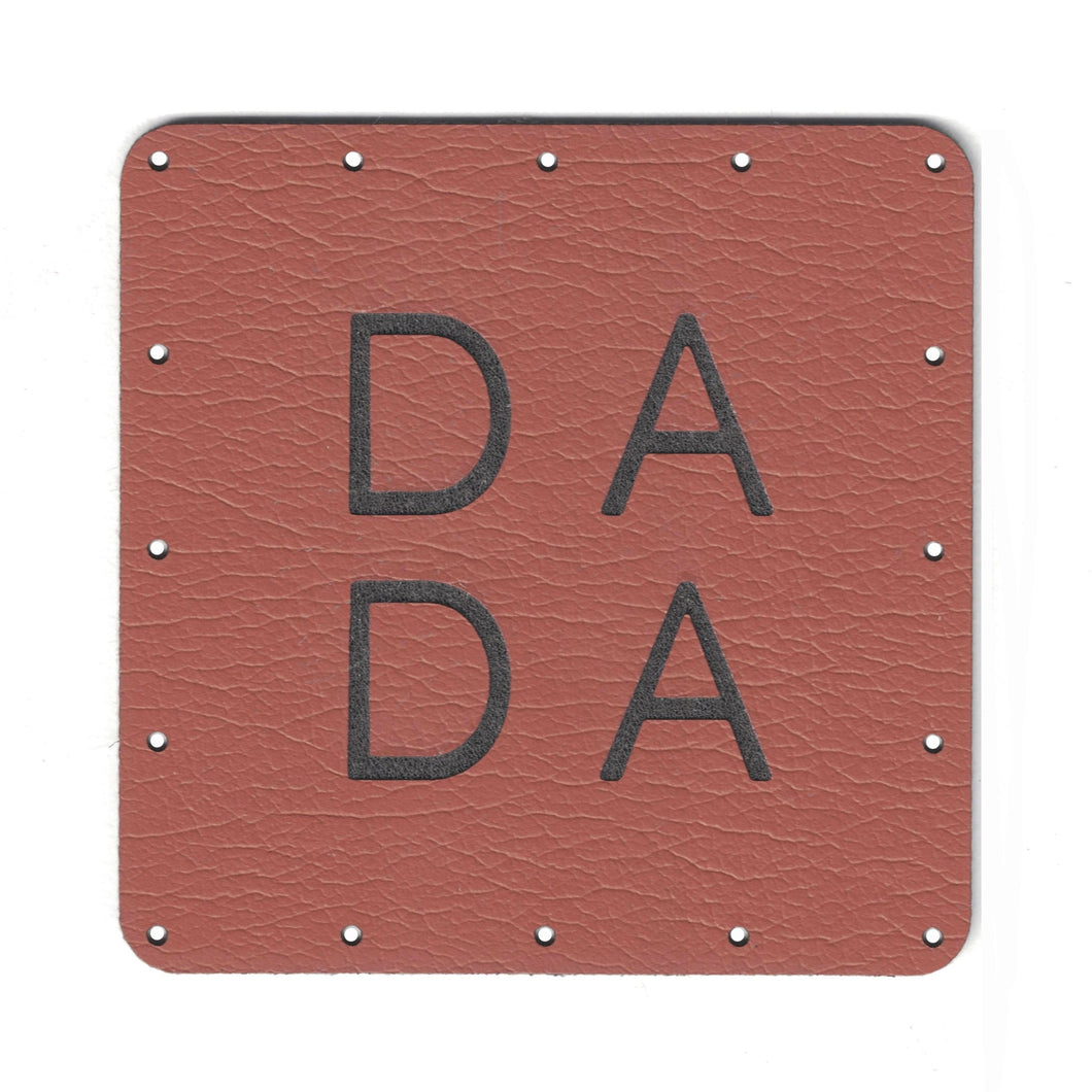 DADA - 2 Inch Faux Leather Patch