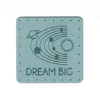 DREAM BIG - 1.75 Inch Faux Suede Patch