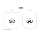 3 x 3.375 Faux Leather Pocket - Small Pocket - Kids Pocket