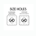 1 x 1 Inch - Custom Tags