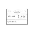0.75 x 0.75 Inch - Custom Tags
