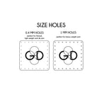 1.75 x 1.75 Inch - Custom Tags