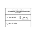 0.5 x 1.5 Inch - Custom Tags