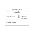 0.5 x 1.25 Inch - Custom Tags