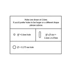 0.5 x 1 Inch - Custom Tags