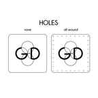 2 x 2 Inch - Custom Tags