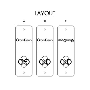1 x 3 Inch - Custom Tags - Fold Over - Rivet Style