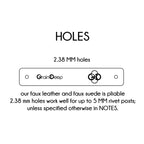 0.5 x 3 Inch - Custom Tags - Fold Over - Rivet Style