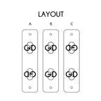 0.75 x 3 Inch - Custom Tags - Fold Over - Rivet Style