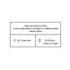 0.5 x 0.5 Inch - Custom Tags