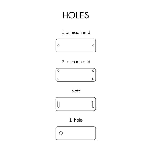 0.5 x 1.5 Inch - Custom Tags