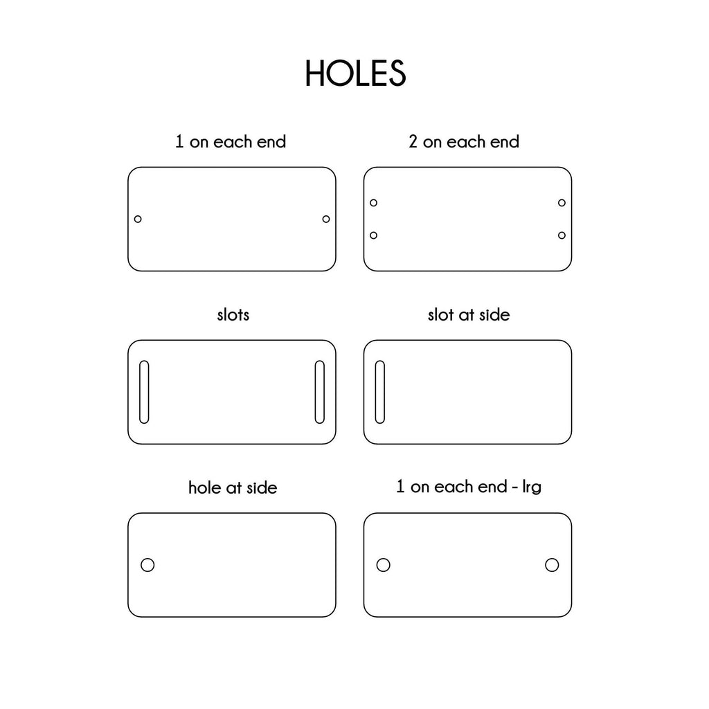 1 x 2 Inch - Custom Tags