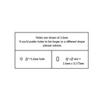 0.25 x 0.5 Inch - Custom Tags