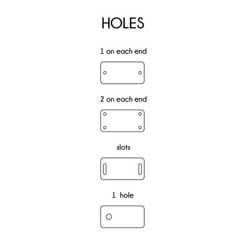 0.5 x 1 Inch - Custom Tags