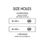 0.5 x 2.5 Inch - Custom Tags - Fold Over