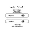 0.5 x 3 Inch - Custom Tags - Fold Over