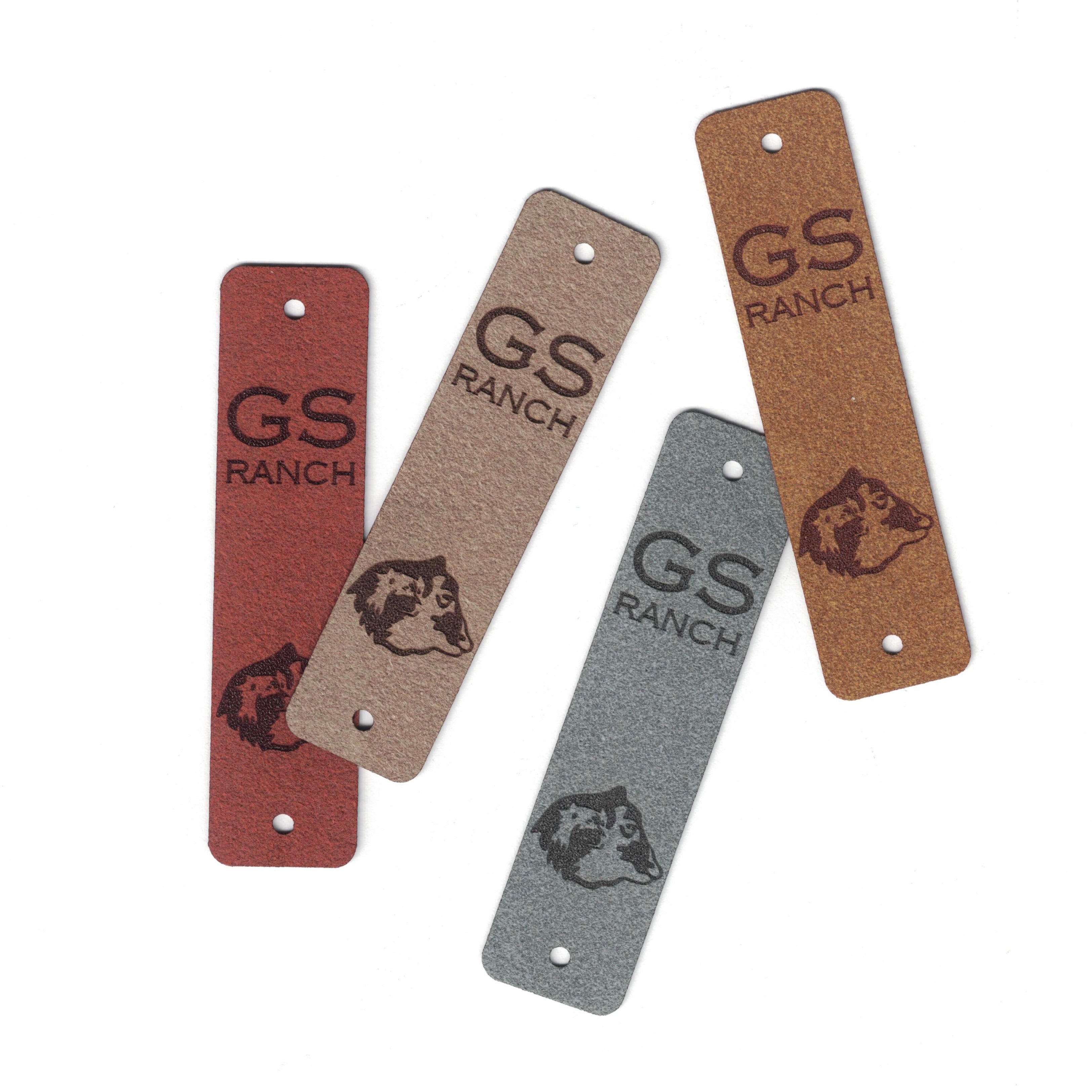 0.75 x 3 Inch - Custom Tags - Fold Over - Rivet Style