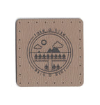 take a hike  - 1.75 Inch Square Faux Leather Patch