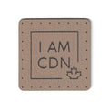 I AM CDN - 1.75 Inch Square Faux Leather Patch