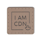 I AM CDN - 1.75 Inch Square Faux Leather Patch