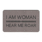 I AM WOMAN - 2.5 X 1.5 Inch Faux Leather Patch