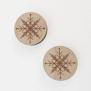 snowflake magnet set