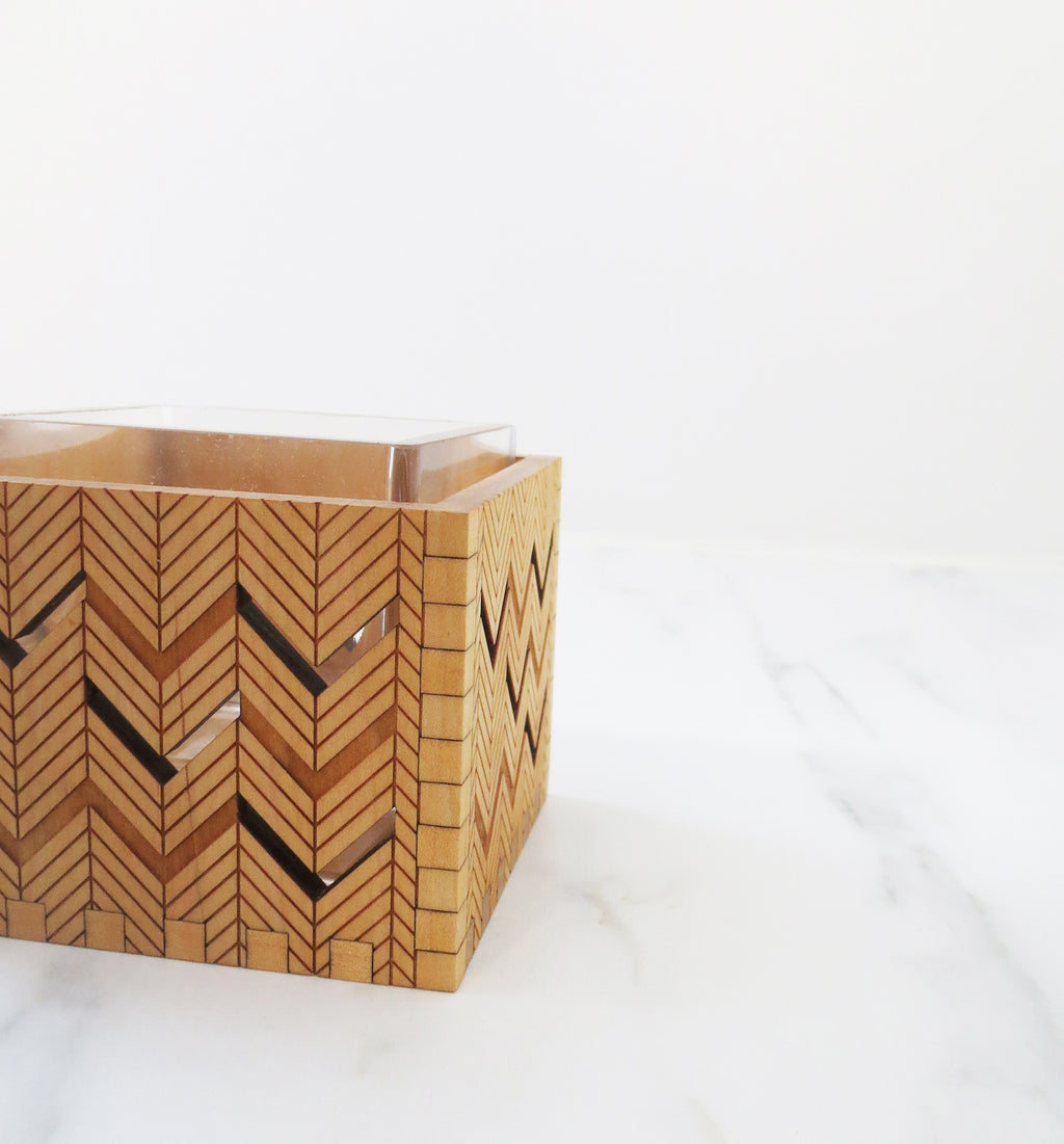 Small Vase - Herringbone