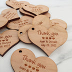 2 x 2 Inch - Custom Heart Tags