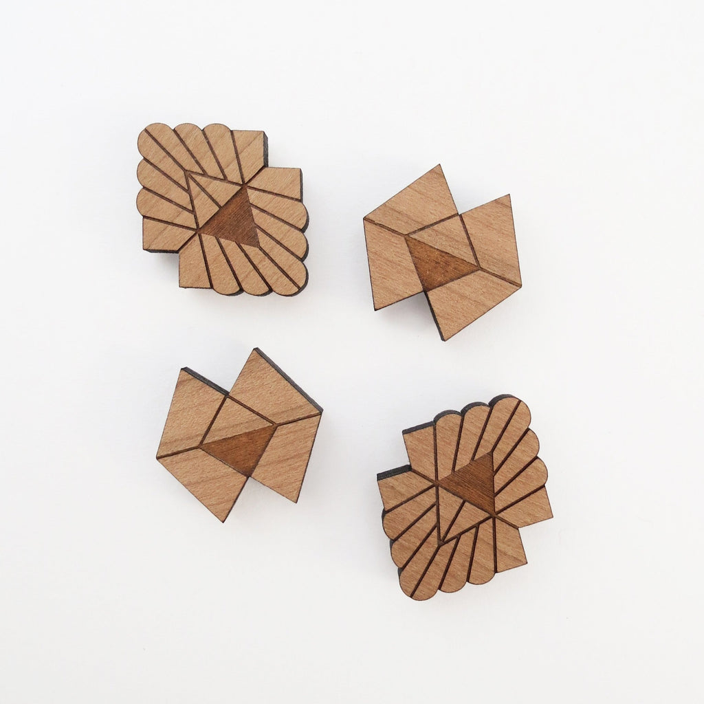 art deco magnet set