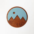 Wall Art - Mountains Cherry - 8"