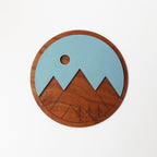 Wall Art - Mountains Cherry - 8"
