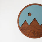 Wall Art - Mountains Cherry - 8"