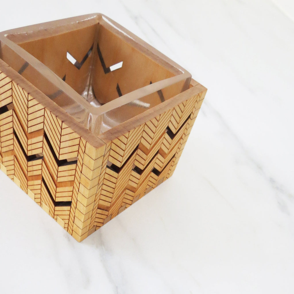 Small Vase - Herringbone