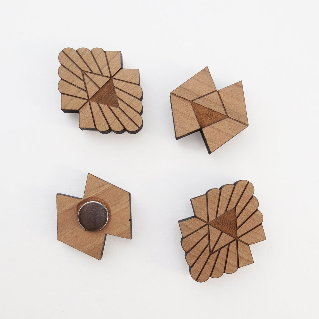 art deco magnet set
