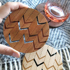 Coasters - Herringbone