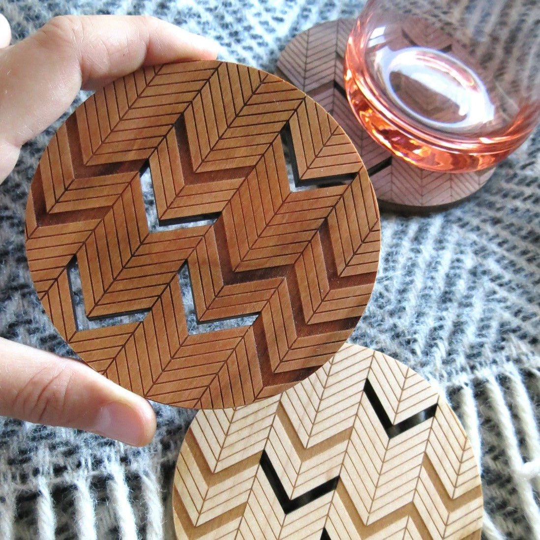 Coasters - Herringbone