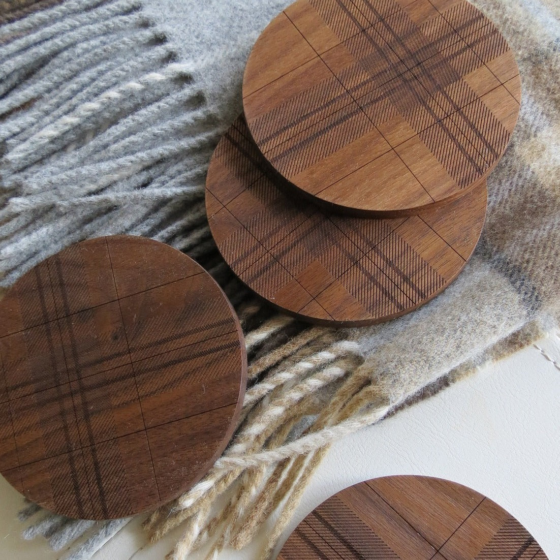 Coasters - Plaid