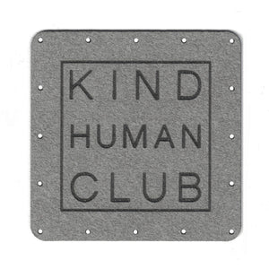 KIND HUMAN CLUB - 2 Inch Faux Suede Patch