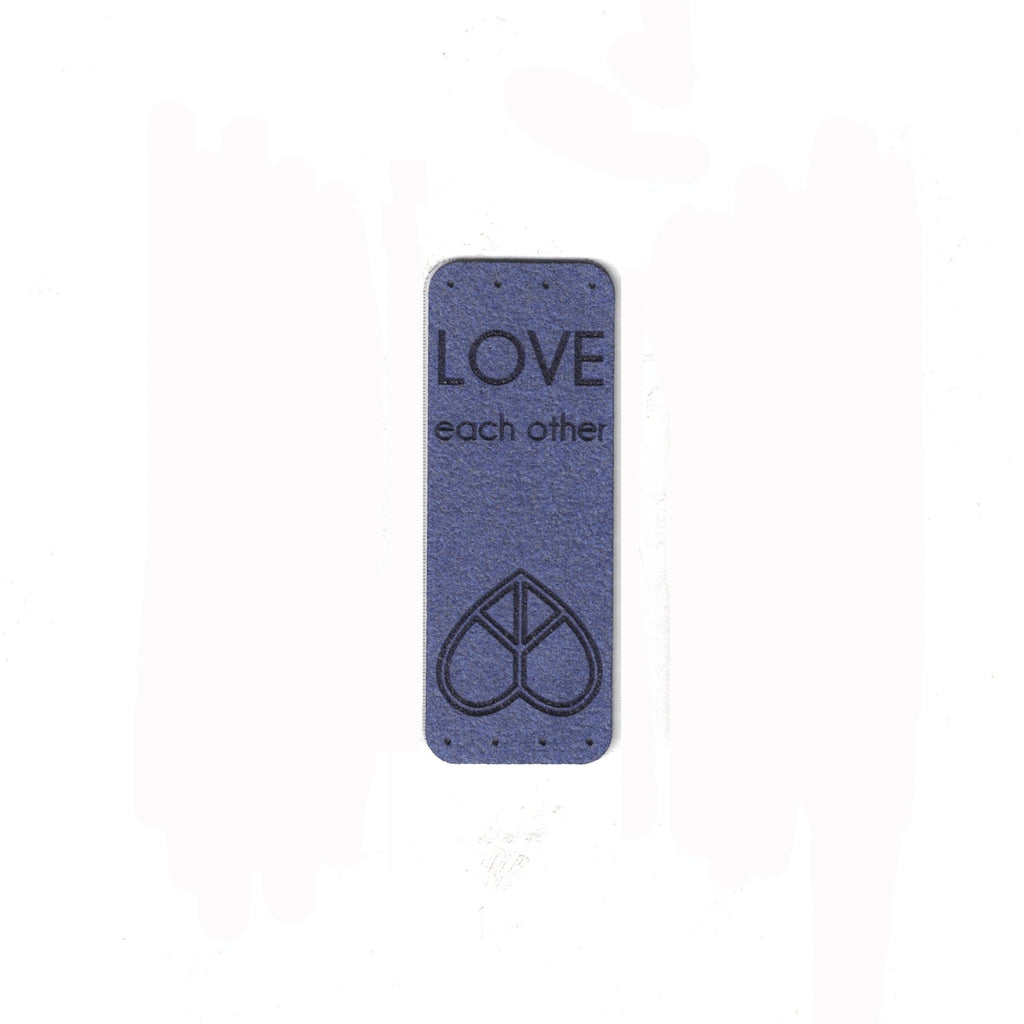 LOVE each other  - 0.75 x 2 Inch Faux Suede