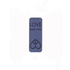 LOVE each other  - 0.75 x 2 Inch Faux Suede