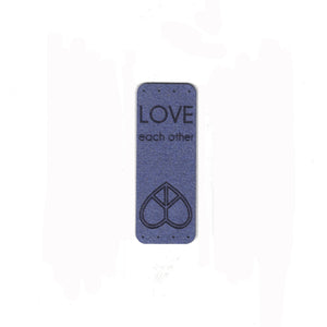LOVE each other  - 0.75 x 2 Inch Faux Suede