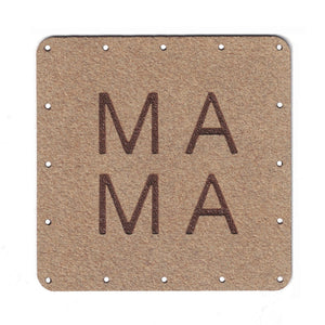MAMA - 2 Inch Faux Suede Patch