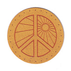 peace sun - 2 Inch Faux Suede Patch